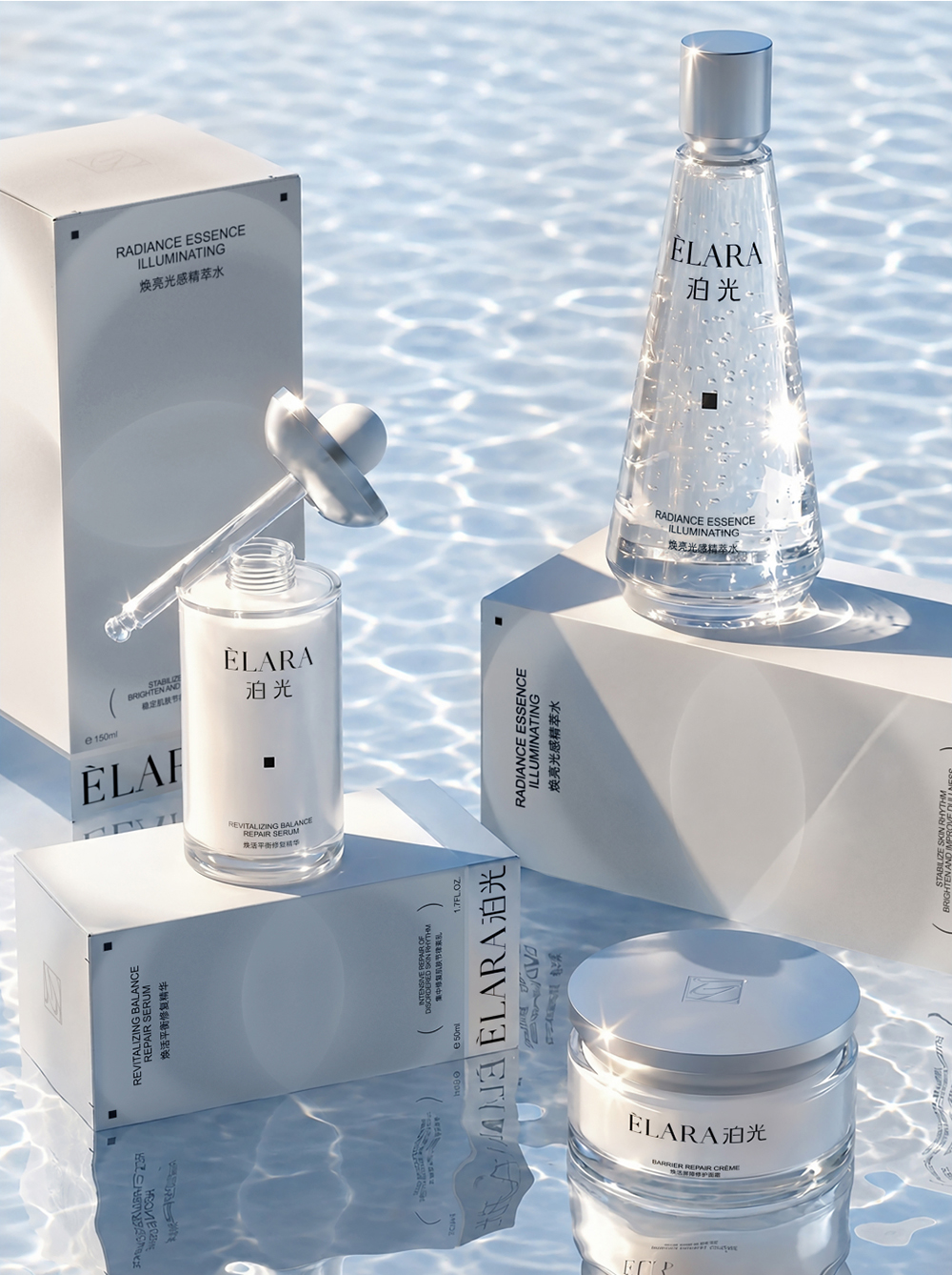 ÉLARA skincare product detail visual two